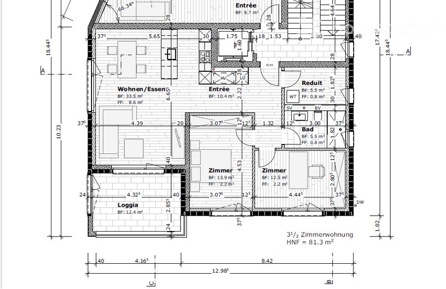 Moderne 3.5-Zimmer-Neubau-Wohnung direkt beim Bahnhof Kapf - Bild 9