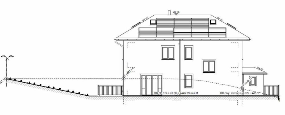 Zu vermieten in Mammern, angrenzend an Landwirtschaftszone, freistehendes 6½ Zi.-EFH mit Lift; An unverbaubarer Hanglage und Sicht auf See ! - Bild 11