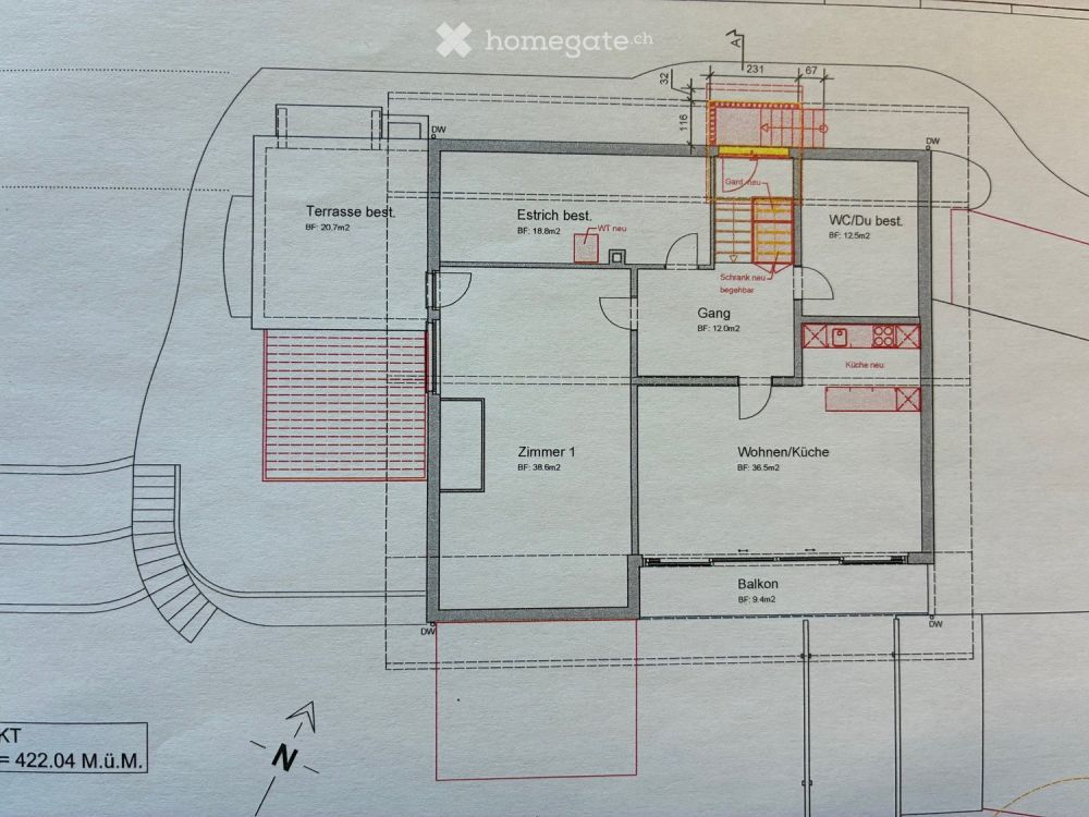 Loftartige 2.5-Zi-Dachw. 105 m² mit Balkon & Sonnenterrasse - Bild 5