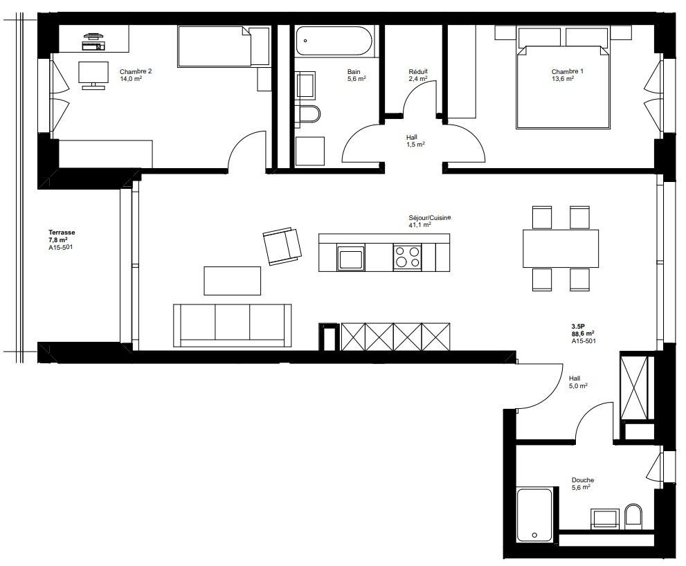 3.5 pièce neuf attique -A15-501 - Bild 10