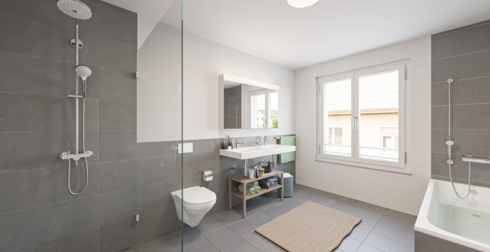 Modernes und naturnahes Eigenheim - Bad
