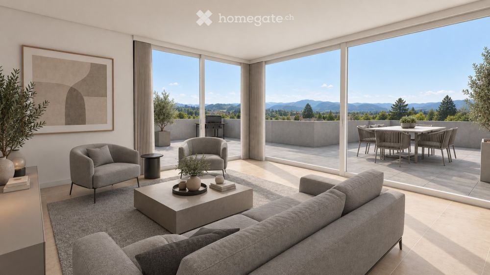 Zwei hochwertige 4.5-Zimmer-Neubau-Attikawohnungen mit grossen Terrassen in Konolfingen - Bild 8