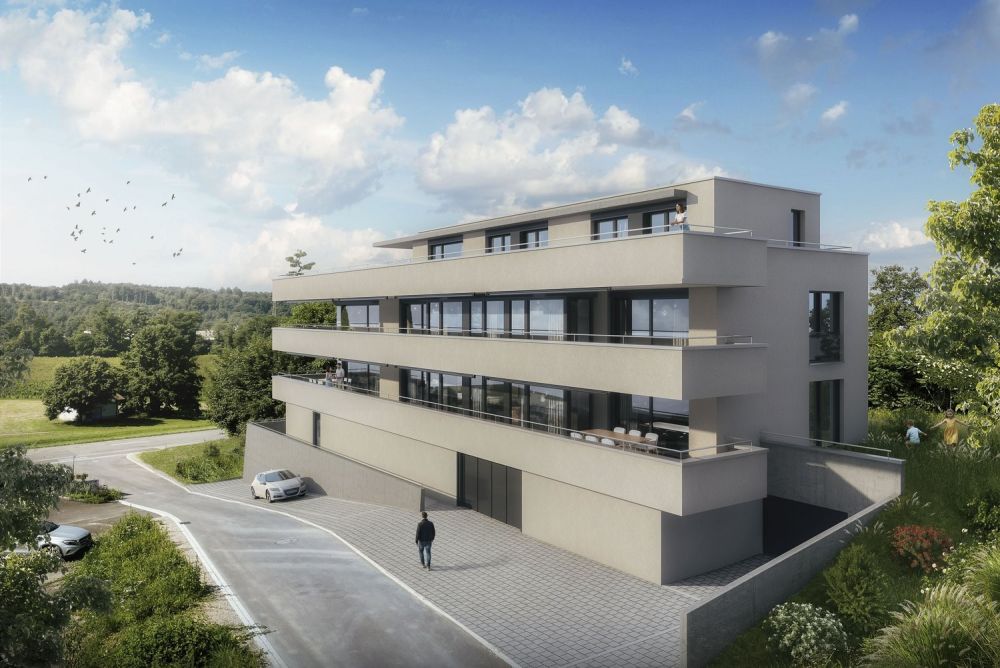 Attraktive 2.5-Zimmer-Neubauwohnung mit Balkon - Aussenansicht