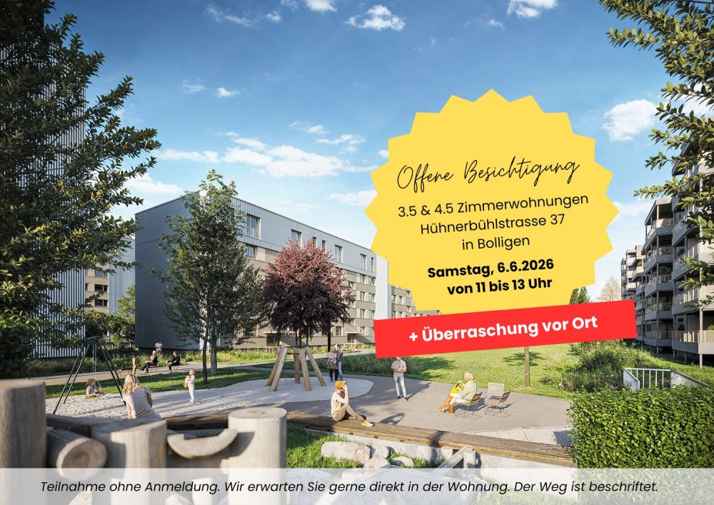 Ruhig, modern, nah bei Bern  3.5-Zimmer zum Wohlfühlen - Bild 1