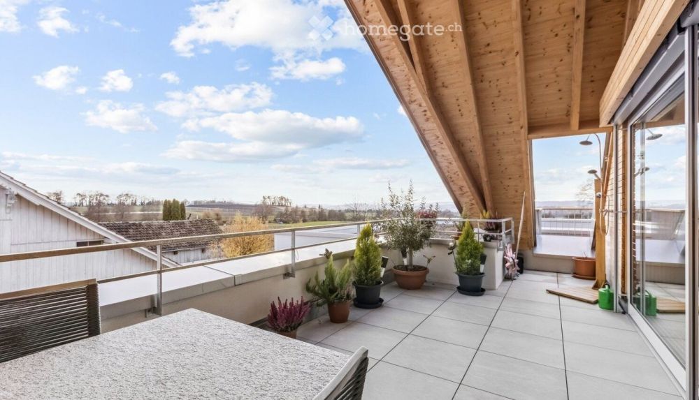 "Attika mit Hausgefühl – Neubau, 3 Terrassen & Alpen-/Rebblick - Befristet mit Option unbefristet" - Bild 4