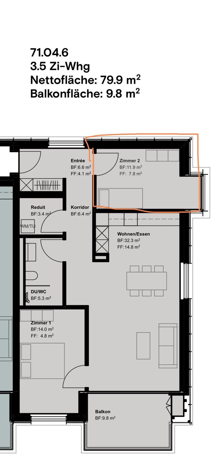 Zimmer in Neubau in Burgdorf - Bild 2