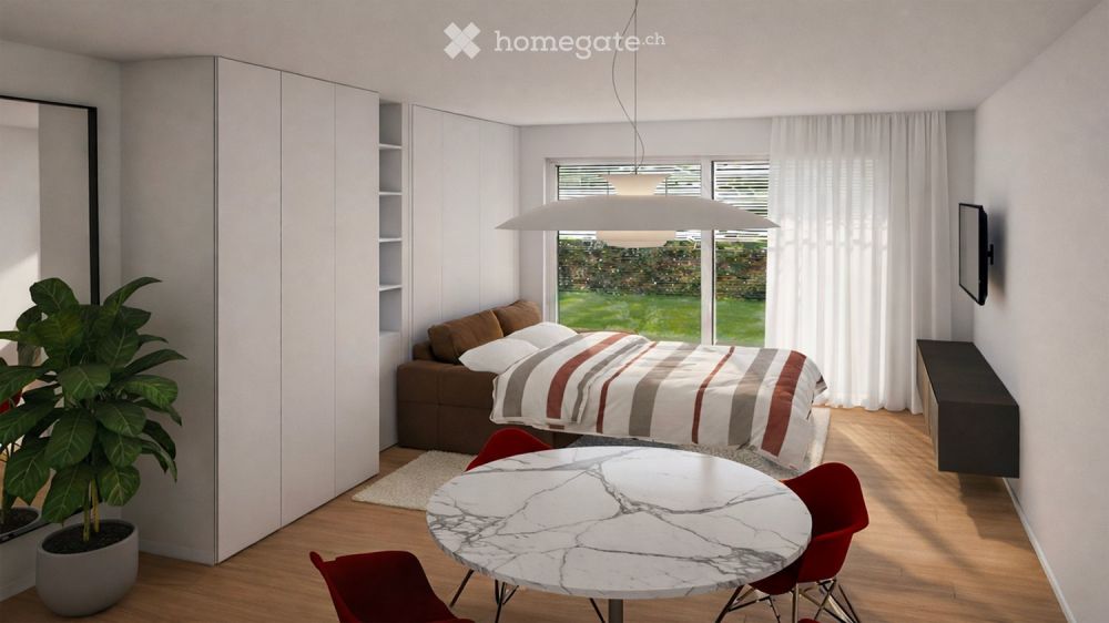 Appartamento di 1,5 locali da 43 m², 14 m² di portico e 36 m² di giardino al 1° piano - Bild 6