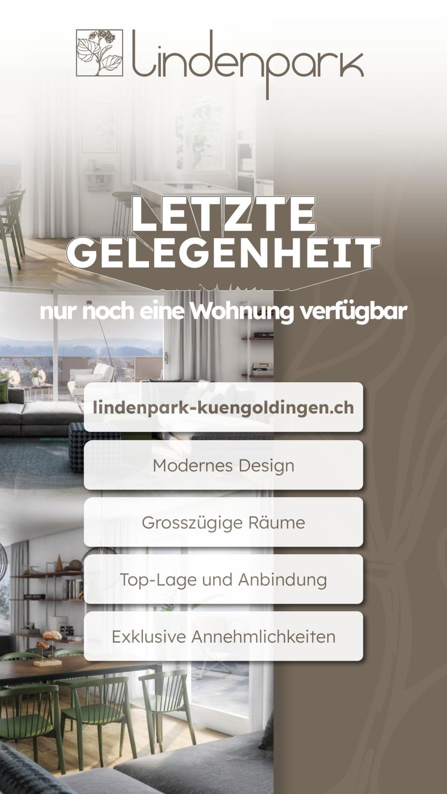 NEUBAU – 3½-Zimmer-Wohnung im Lindenpark Küngoldingen - Bild 1