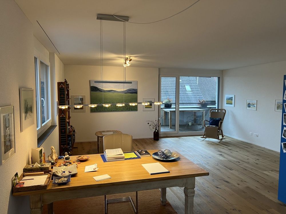 moderne 3.5 Neubauwohnung in Marbach zu vermieten - Essbereich