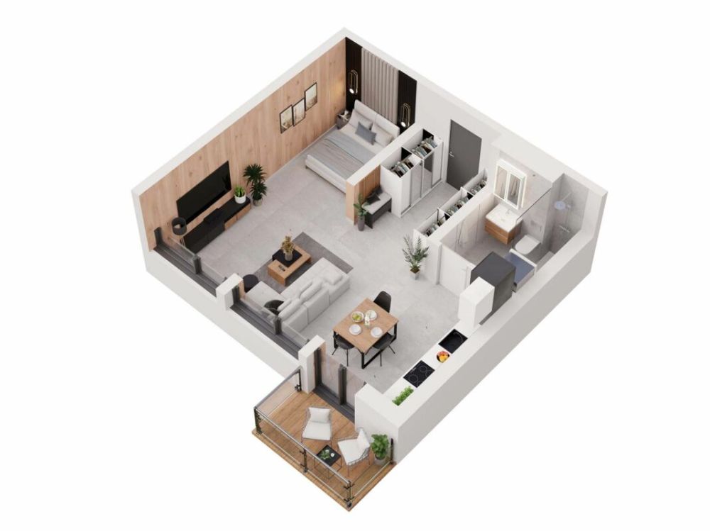 Moderne 1.5-Zimmer-Wohnung in neuwertigem Mehrfamilienhaus in Gampel - Bild 2