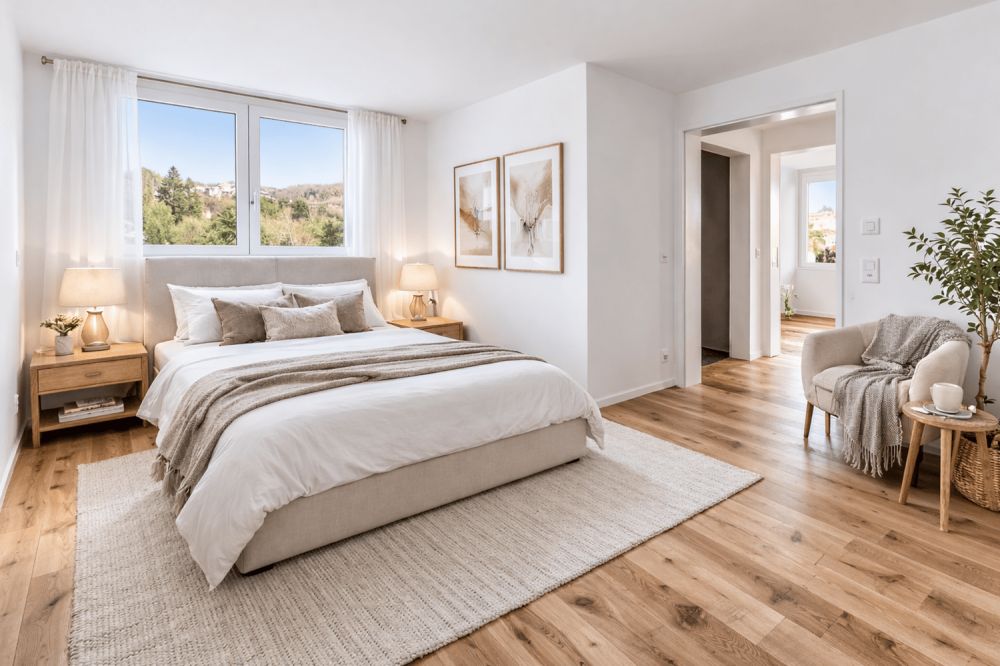 Schlossstrasse - Wohnfreude erwartet Sie - Staging Schlafzimmer