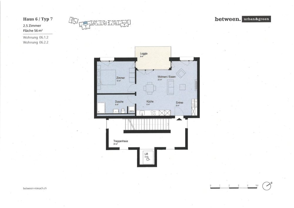 Top moderne 2,5-Zimmer-Whg (1.OG) mit Loggia, Lift + eigenem Waschturm - Bild 9