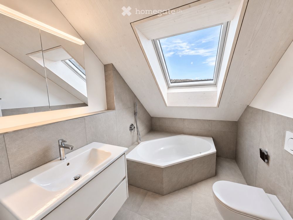 4.5-Zimmer Dachgeschosswohnung - Erstbezug in Schneisingen - Bild 12