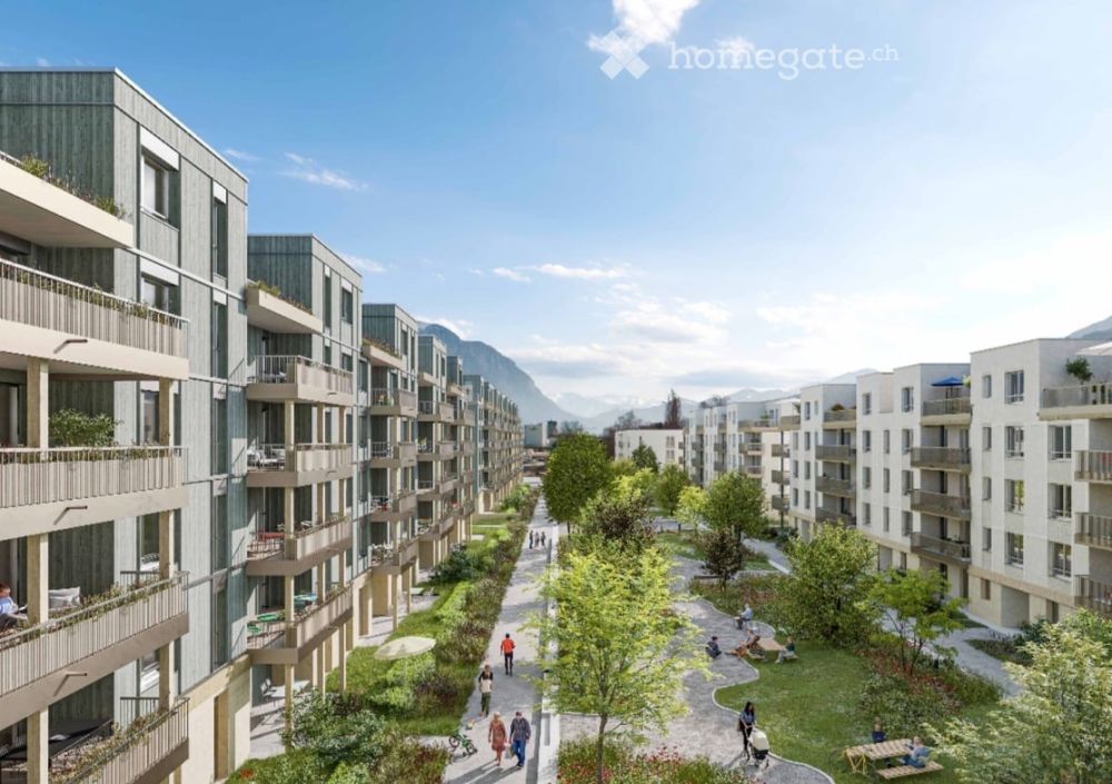 New Construction “Rheincity” - 3.5-room apartment with beautiful Mountain View and terrace - Bild 3