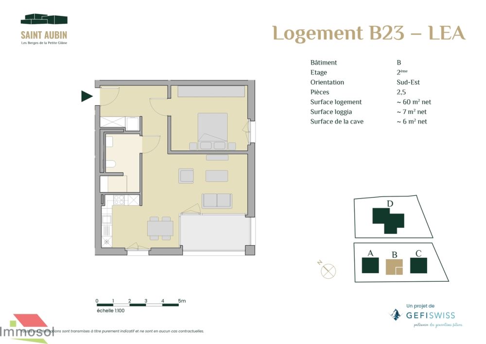 Appartement Sénior(s) - 2,5 pièces avec loggia - Neuf ! - Bild 3