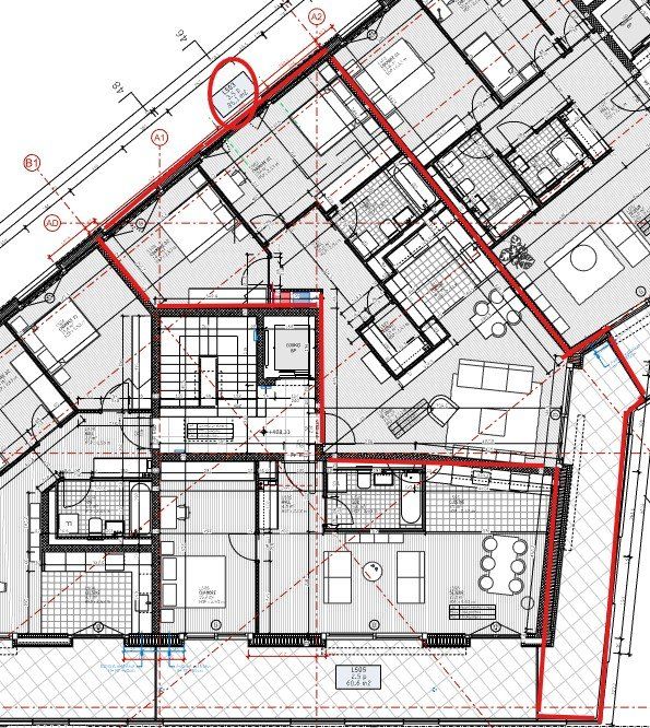 Habitat de 3.5 pièces au 5ème étage - Plan