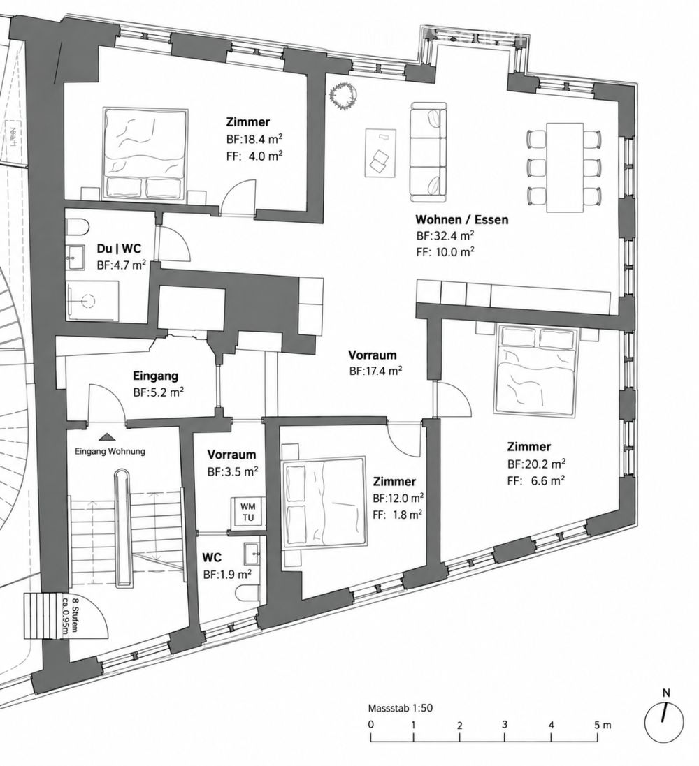 Erstbezug nach Sanierung - 4.5-Zi. Wohnung - Bild 10