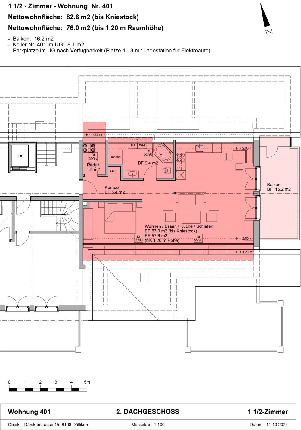 Neubau in Dällikon: Zeitgemässe Architektur trifft auf ländlichen Charme, Loft-Wohnung - Bild 8