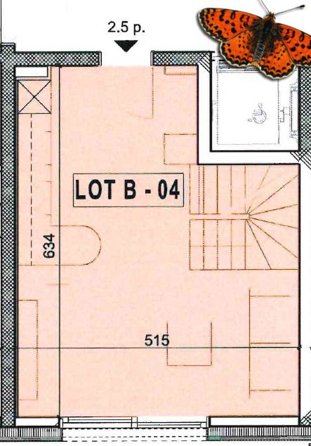 2½ EN DUPLEX - Neuf au calme - Plan rez