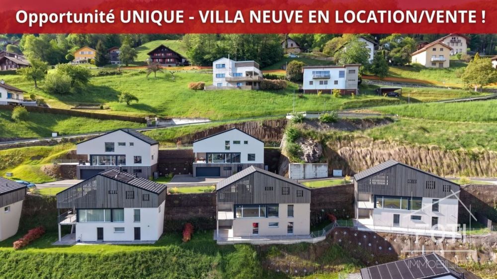 LOCATION-VENTE : Villa individuelle NEUVE de 4,5 pièces avec belle vue sur la plaine. - Vue Extérieure