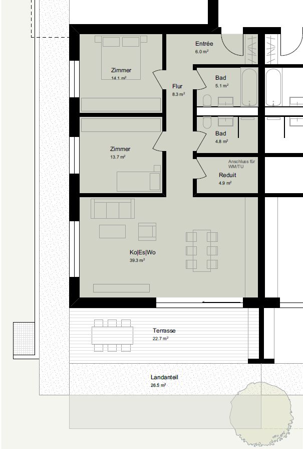 Moderne 3-Zimmer-Wohnung mit Balkon in Schaffhausen - Bild 12