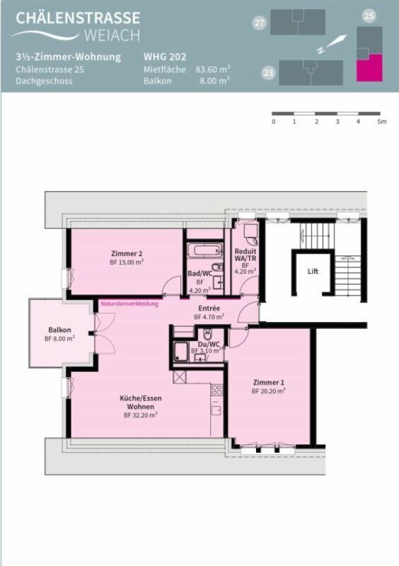 Moderne Dachwohnung mit Neubaucharakter - Bild 9