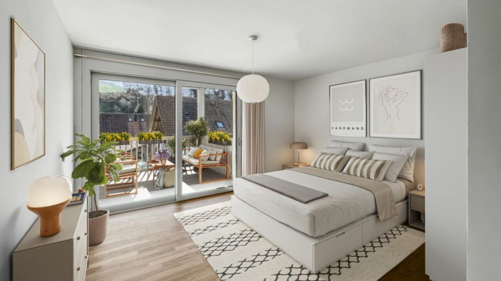 4.5 Zimmer Wohnung Erstvermietung - Visualisierung mögliche Möblierung