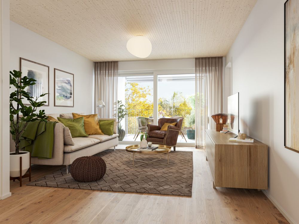 Erstvermietung KESSLERPLATZ  Urbanes Wohnen in der Stadt Schlieren - Wohnzimmer