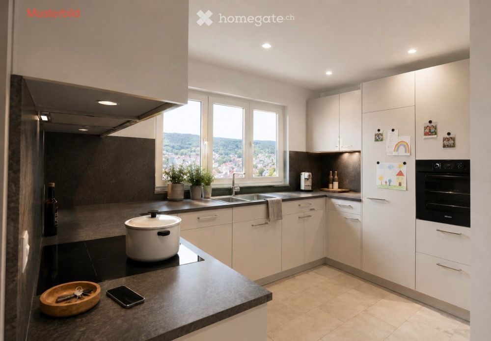Helle 5.5-Zimmer Maisonette-Neubauwohnung mit Balkon in Jonen - Bild 6