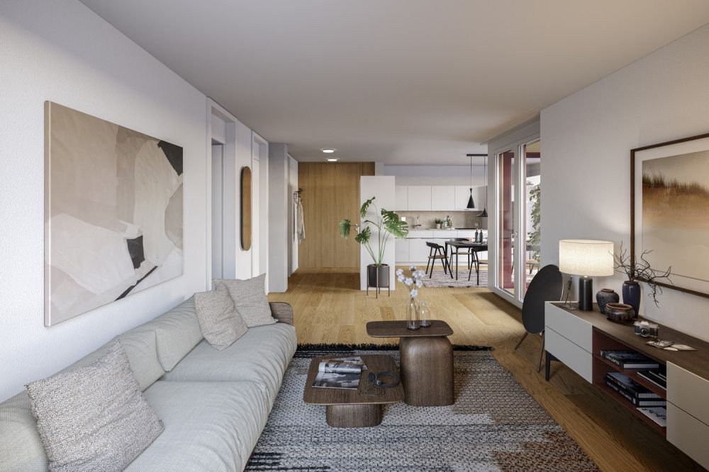 Stilvolle 2.5 Zimmer-Wohnung | Papieri-Areal - Visualisierung