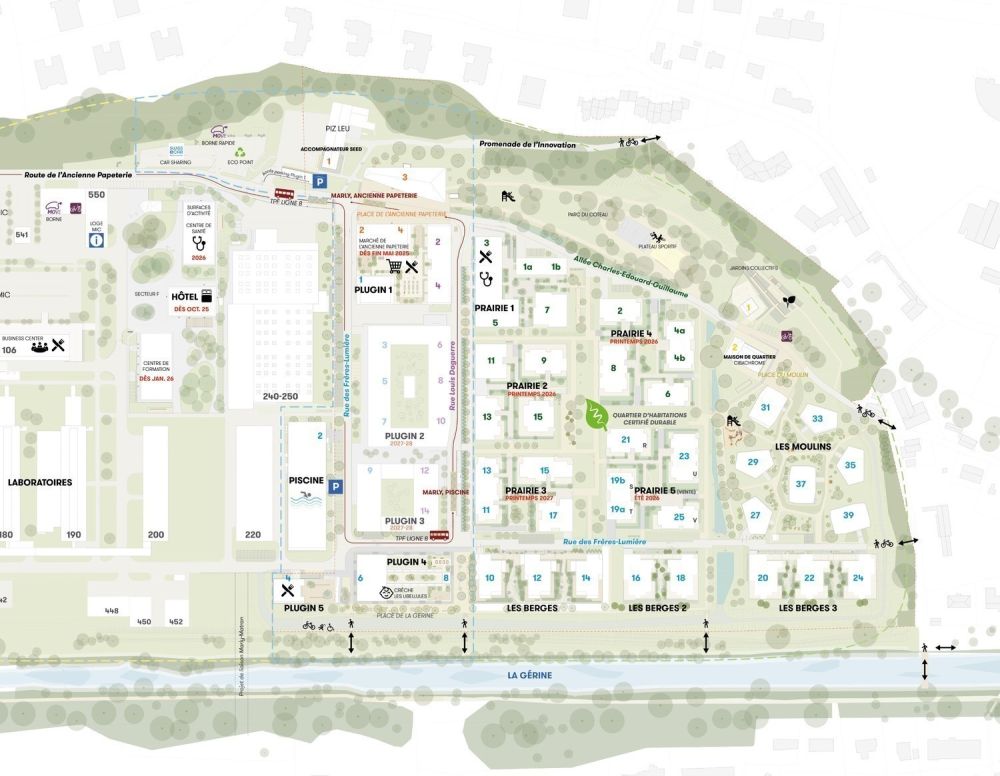 Superbe appartement neuf de 2.5 pièces - Plan du quartier
