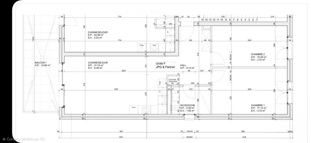 Appartement 3,5 pièces 78m2 balcon - Bild 3