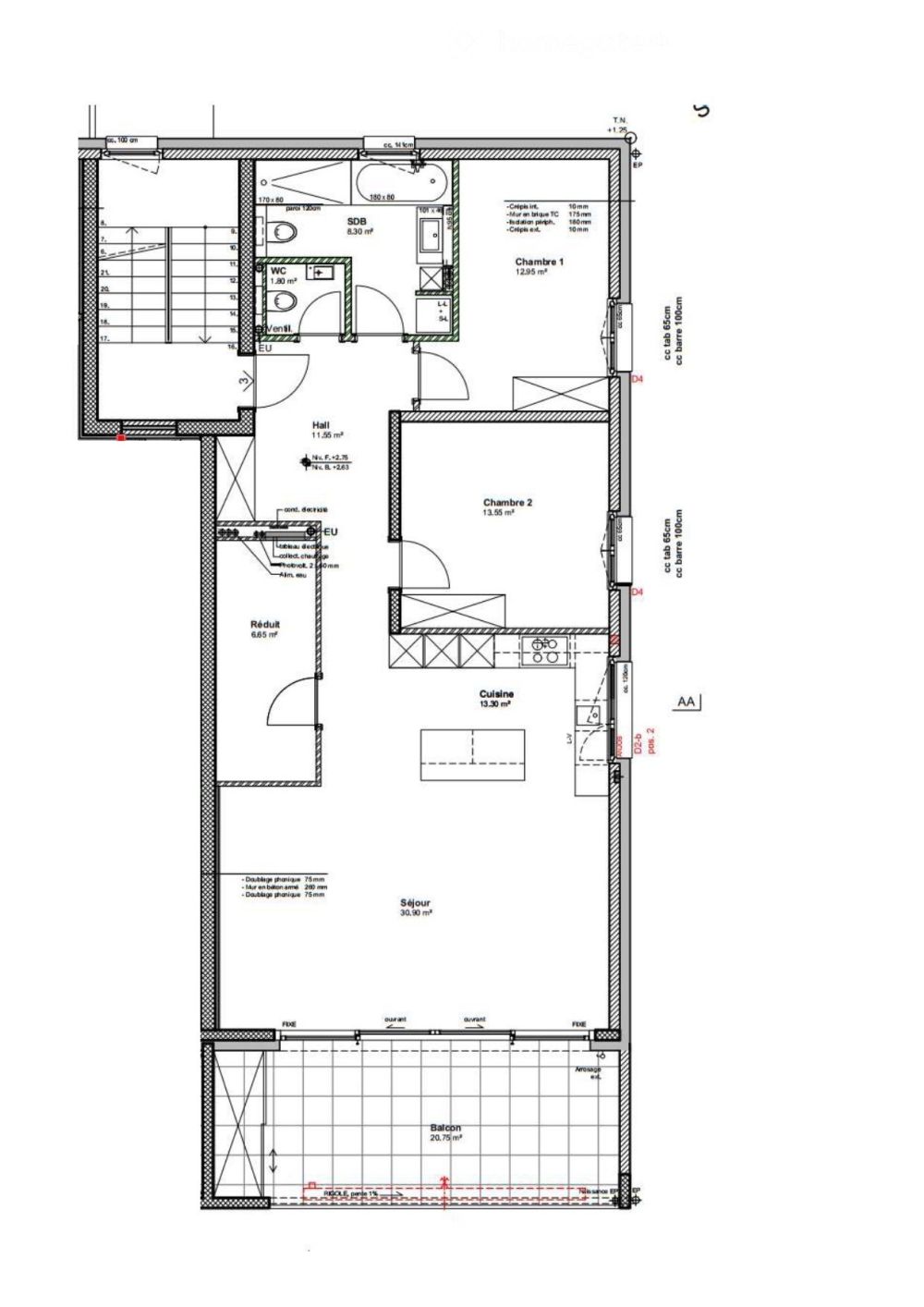 Bel appartement neuf de 3,5 pièces avec grand balcon à Eclépens - Bild 5