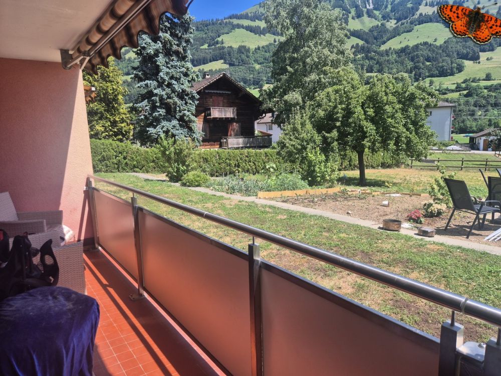 CHARMANTES 3 ½ ZIMMER DUPLEX-WOHNUNG - ALBEUVE - balcon