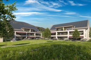 Moderne Neubauwohnung im Minergiestandard mit Waschturm - Aussicht