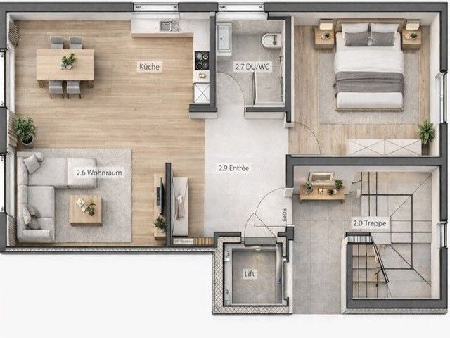 Exklusive 2.5-Zimmer-Wohnung in Stansstad – Erstbezug mit Seesicht - Bild 8