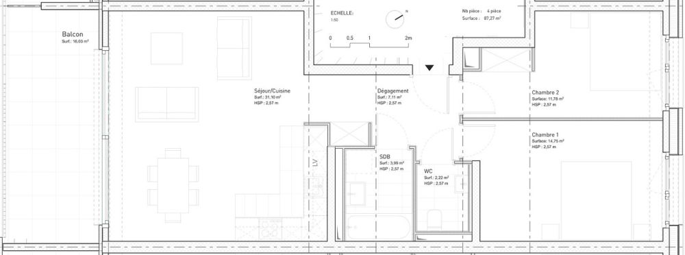 Très beau 4 pièces dans immeuble presque neuf (/!\ conditions HM) - Bild 13