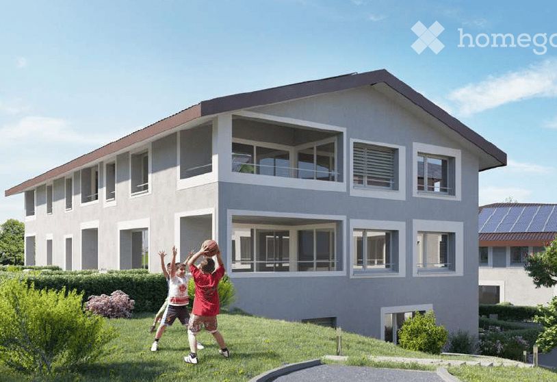 Appartement neuf lumineux de 3,5 pièces à Massonnens avec balcon et jardin - Bild 1