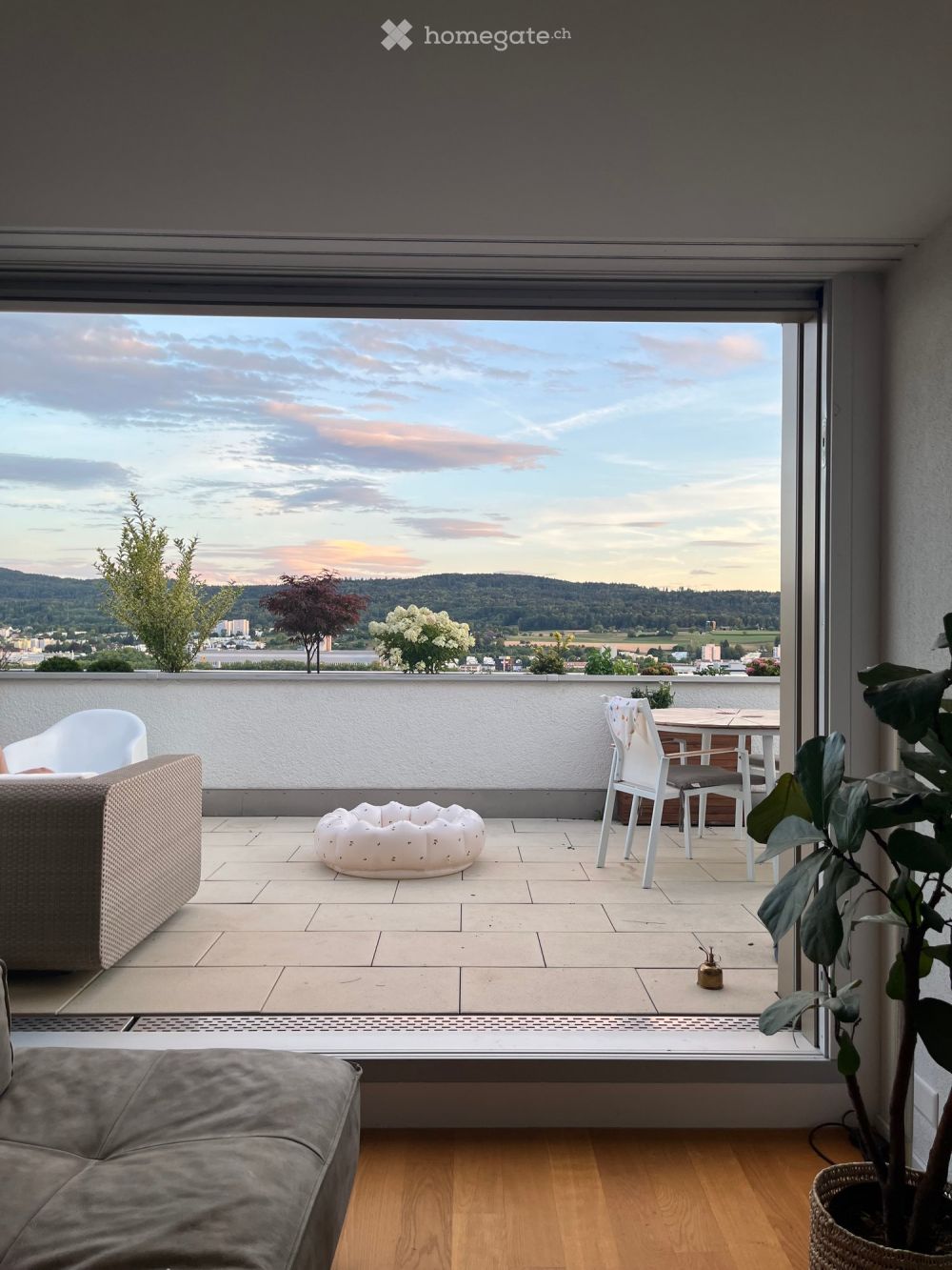 Terrassenwohnung  4,5 mit Ausblick neben Frankenthal Zuruch ! - Bild 2