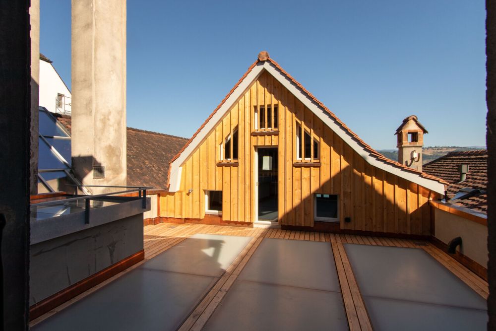 Bijou mit kulturhistorischem Charme - in der Altstadt von Murten - Gemeinsame Dachterrasse