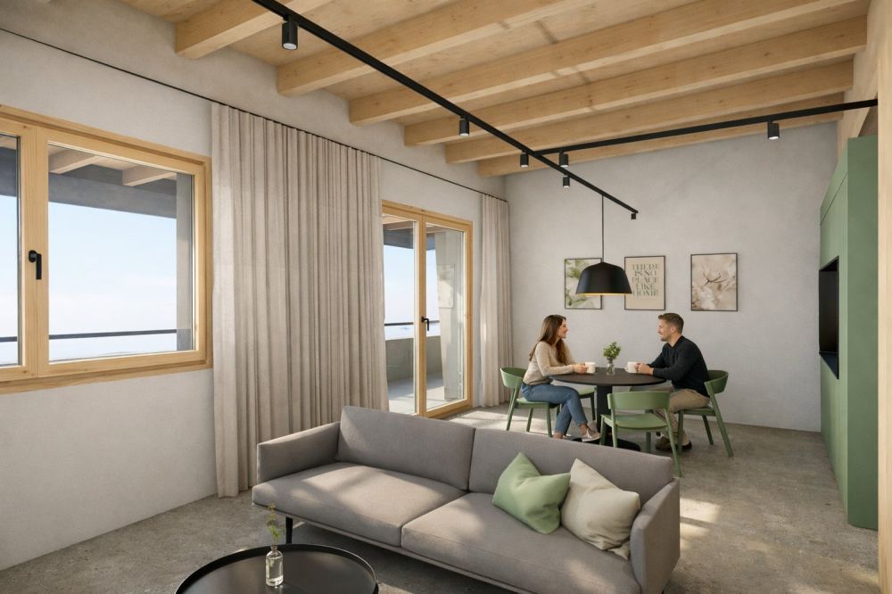 ERSTVERMIETUNG - Möbliertes 2.5-Zimmer "Serviced Apartment" mit Balkon in Visp - Bild 1