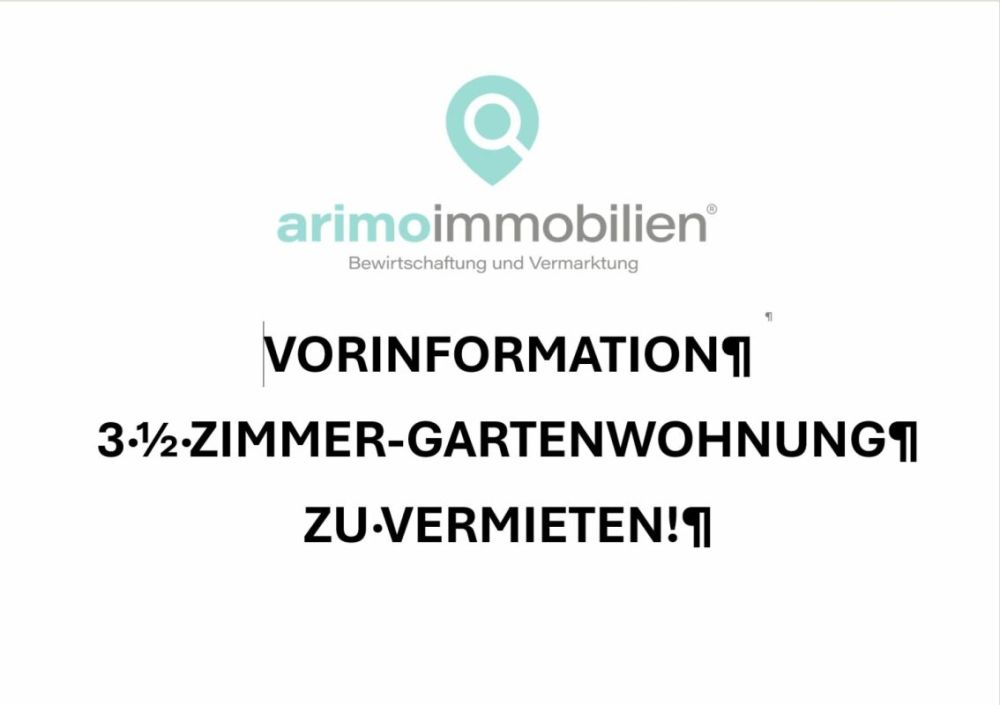 Frick / 3.5 Zimmer-Gartenwohnung - Bild 1