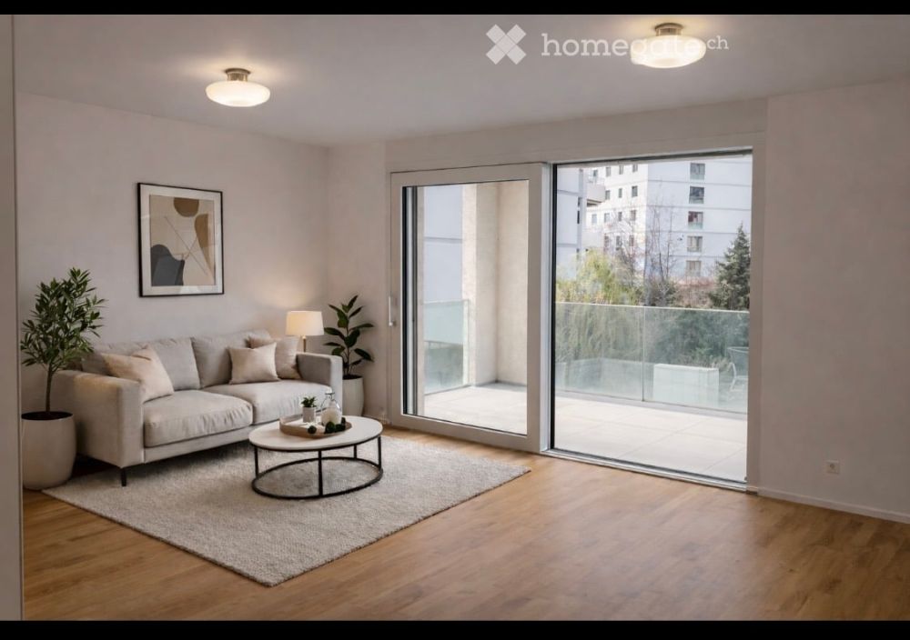 Appartement neuf 2.5 pièces – balcon sud-ouest, vue sur le château de Valère - Bild 1