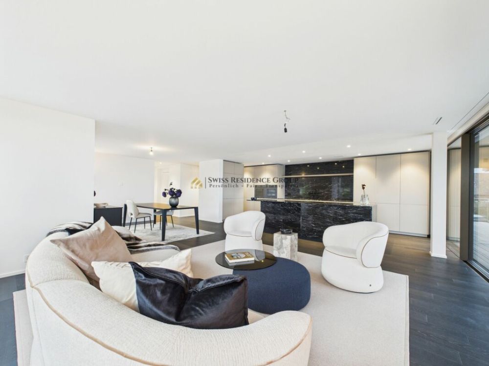 Privilegiert wohnen am Zürichsee mit: 5.5-Zimmer-Residenz mit Privatpool, Garten, See-und Bergsicht - Bild 7