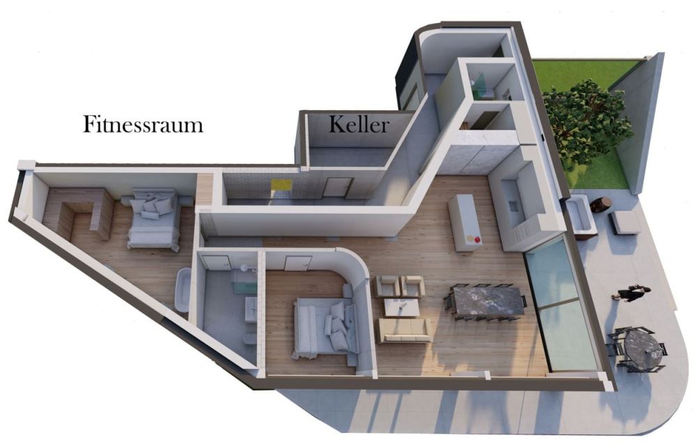 3.5 Zimmer Luxus Wohnung in Brugg mit Fitnesraum - Bild 2