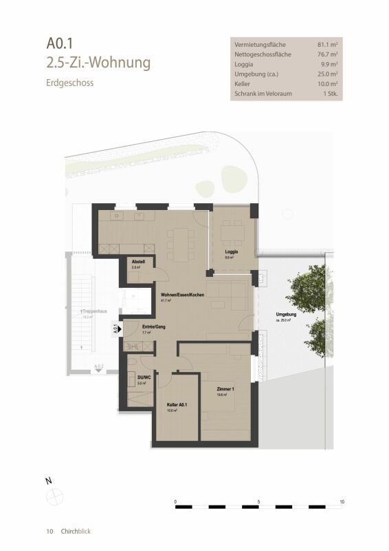 ERSTBEZUG - 2.5-Zimmer-Wohnung - ruhig stilvoll und neu - Bild 2