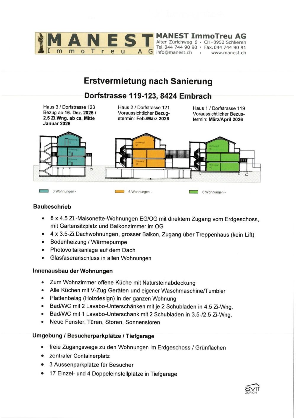 Erstvermietung nach Sanierung  4.5 Zimmer-Maisonette-Wohnung in Embrach - Bild 5