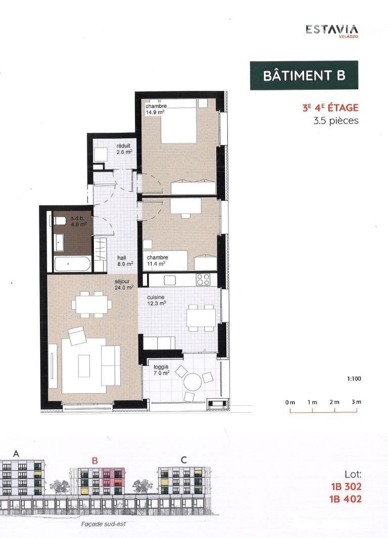 Généreux 3,5 pièces à louer de suite ou date à convenir - Bild 5