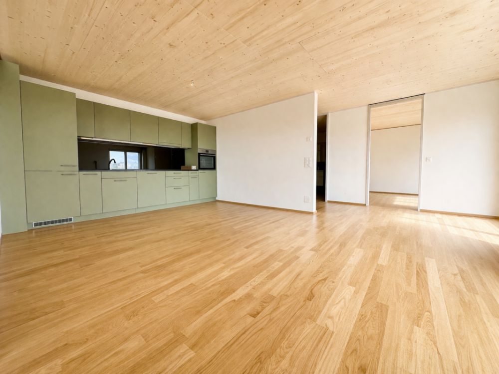 Neubau in Zürich-Affoltern - Wohnzimmer/Küche
