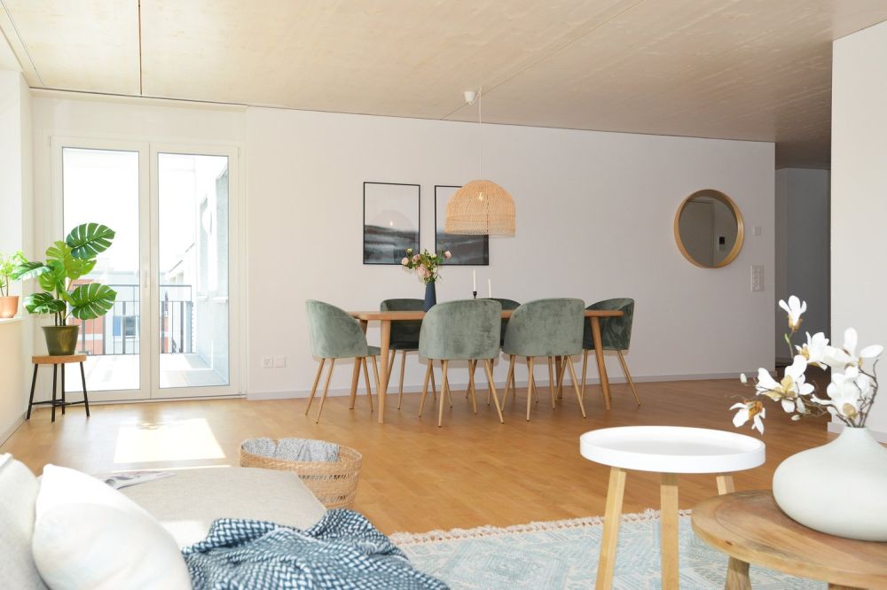 Attikawohnung mit grosser Terrasse - Wohnzimmer